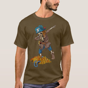 T-shirt Dabbing Pirate Skeleton Dab Kids Halloween Costume