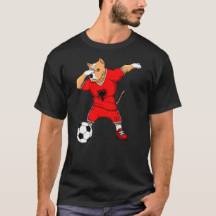 T-shirt Dabbing Pitbull Albanie Fans de football Maillot A
