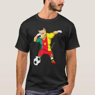 T-shirt Dabbing Pitbull Chien Cameroun Ventilateurs De Foo