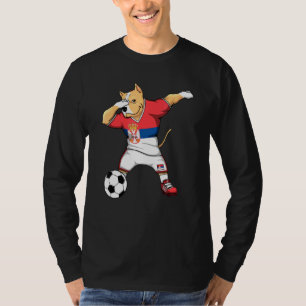 T-shirt Dabbing Pitbull Serbie Fans de football Jersey Ser