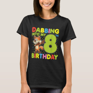 T-shirt Dabbing pour mon 8e anniversaire Renard de huit an