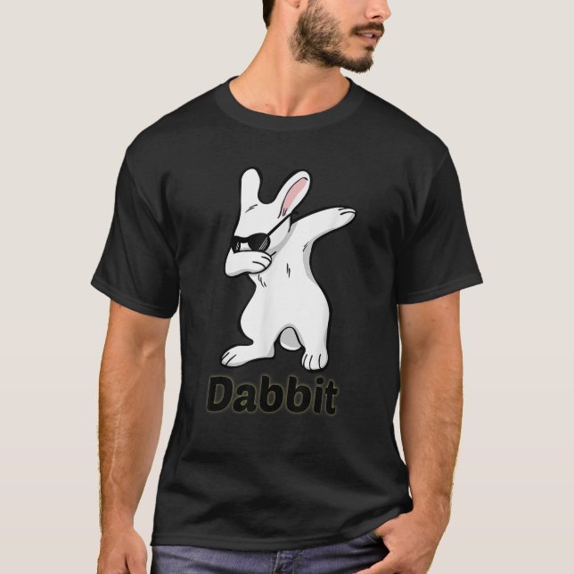 T-shirt Dabbing Rabbit Lapin Dabbit Bunny Dab Funny Tee Ca (Devant)