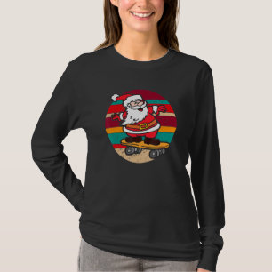 T-shirt Dabbing Santa Claus Enfants Garçons Patinage Skate