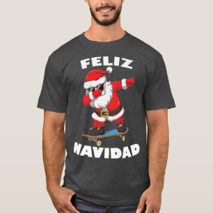 T-shirt Dabbing Santa Claus Joyeux Noël Feliz Navidad