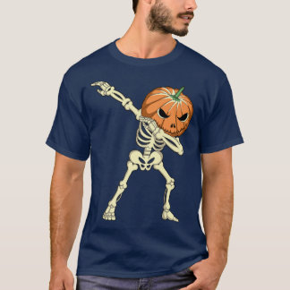 T-shirt Dabbing Skeleton Citrouille, Scandale Citrouille C