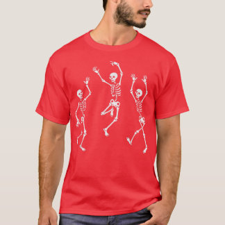 T-shirt Dabbing Skeleton Halloween Enfants Drôle