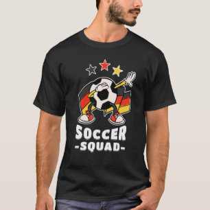 T-shirt Dabbing Soccer Ball Allemand Soccer Squad