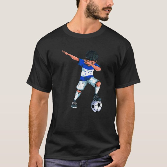 T-shirt Dabbing Soccer Boy Honduras Football pour (Devant)