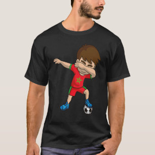 T-shirt Dabbing Soccer Boy Maroc Drapeau Maures Paix Moori