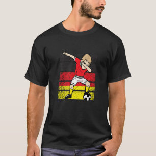 T-shirt Dabbing Soccer Player Allemagne Drapeau Football