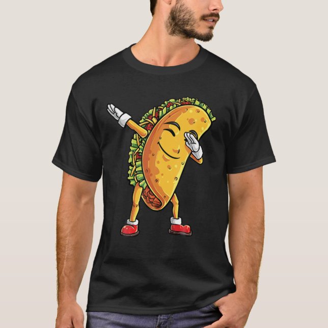T-shirt Dabbing Taco Cinco De Mayo Drôle Garçons Hommes Me (Devant)
