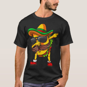 T-shirt Dabbing Taco Cinco De Mayo Garçons Hommes Mexicain