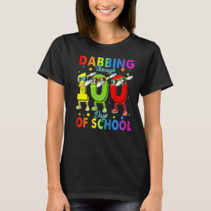 T-shirt Dabbing through 100 Days of School 100th Day Schoo