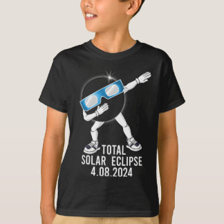 T-shirt Dabbing Total Solar Eclipse 04.08.2024 Fun Dab Boy