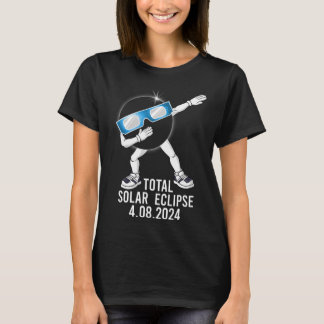 T-shirt Dabbing Total Solar Eclipse 04.08.2024 Fun Dab Boy