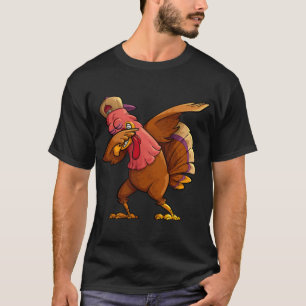 T-shirt Dabbing Turkey Thankesgiving