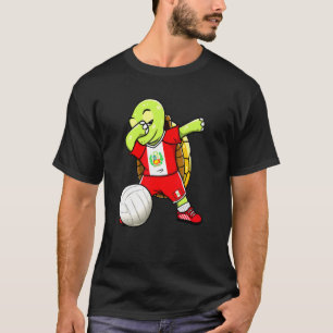 T-shirt Dabbing Turtle Pérou Volleyball fans Jersey Peruvi