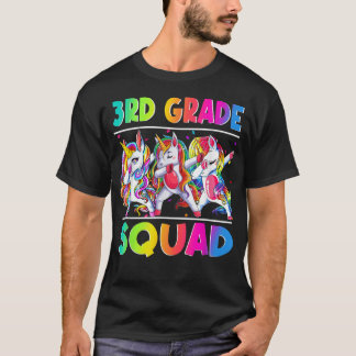 T-shirt Dabbing Unicorn 3e classe Squad Retour à l'école G