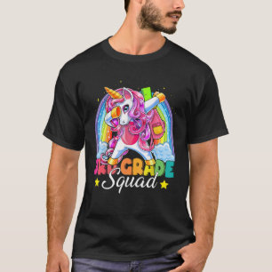 T-shirt Dabbing Unicorn 3E Classe Squad Retour À L'École T