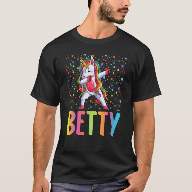 T-shirt Dabbing Unicorn Betty (Devant)