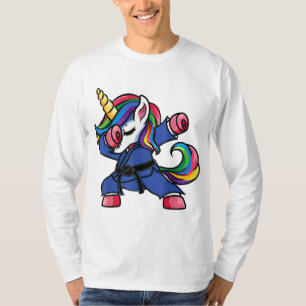 T-shirt Dabbing Unicorn Brésilien Jiu Jitsu Maman Tee BJJ 