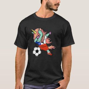 T-shirt Dabbing Unicorn Chili Fans de football Jersey F ch