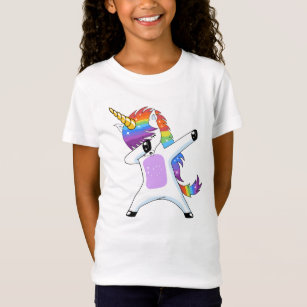T-Shirt Dabbing Unicorn - Dancing Rainbow Unicorn Cadeaux