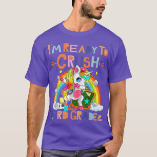 T-shirt Dabbing Unicorn Je suis prêt à écraser 3ème Grade