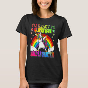 T-shirt Dabbing Unicorn Je suis prêt à écraser Kindergarte