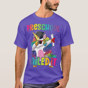 T-shirt Dabbing Unicorn Preschool Graduation Class 2022 Na