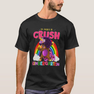 T-shirt Dabbing Unicorn Prêt À Couper Le Noir De La Matern