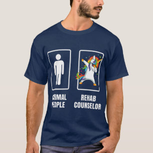 T-shirt Dabbing Unicorn Réadaptation Conseiller en réada