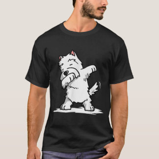 T-shirt Dabbing Westie Funny West Highland White Terrier
