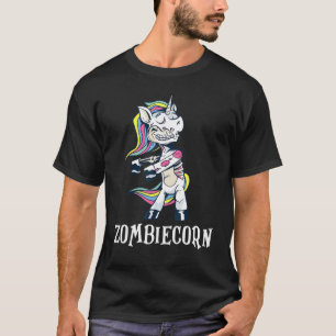 T-shirt Dabbing Zombiecorn Zombie Unicorn Facile Halloween