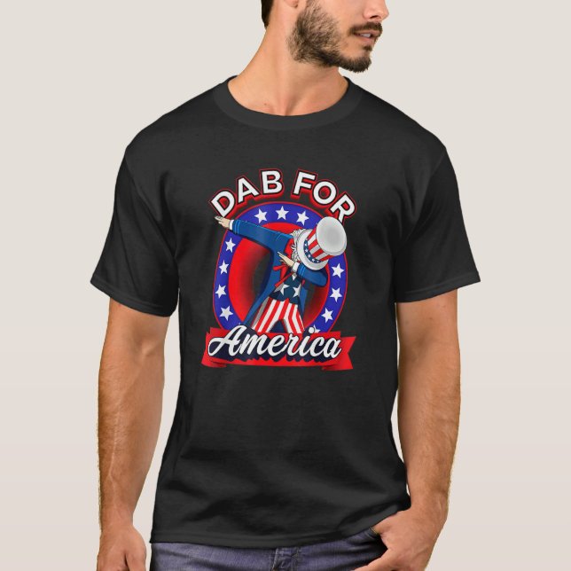 T-shirt Dabcle Sam 4 juillet fête de l'indépendance (Devant)