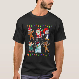 T-shirt Dabing Père Noël Elf Reindeer Pingerbread Pingouin