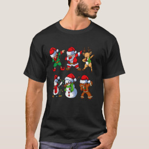 T-shirt Dabing Père Noël Elf Snowman Gingerbread Reindeer