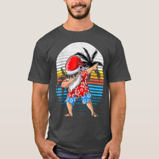 T-shirt Dabing Père Noël Joyeux Noël En Juillet Tropi Été