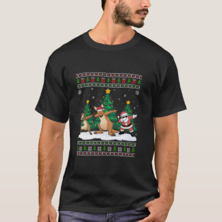 T-shirt Dabing Père Noël Reindeer Kangaroo Tree éclaire vi