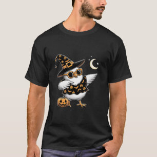 T-shirt Dabing Poulet Halloween Citrouille Chick Ou Treat