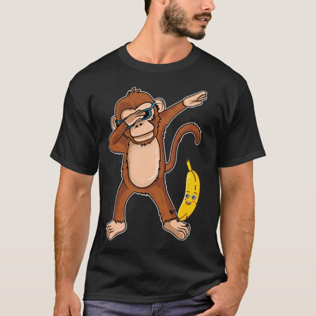T-shirt Dabing Singe Dab Dance Singe (Devant)