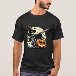 T-shirt Dabing Squelette Dabbing Ghost Dab Dance Halloween