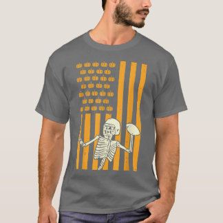 T-shirt Dabing Squelette Rubgy Funny Halloween Citrouille 