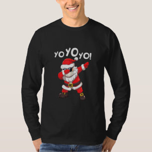 T-shirt Dabler Père Noël Dans Le Visage Masque Lunettes De