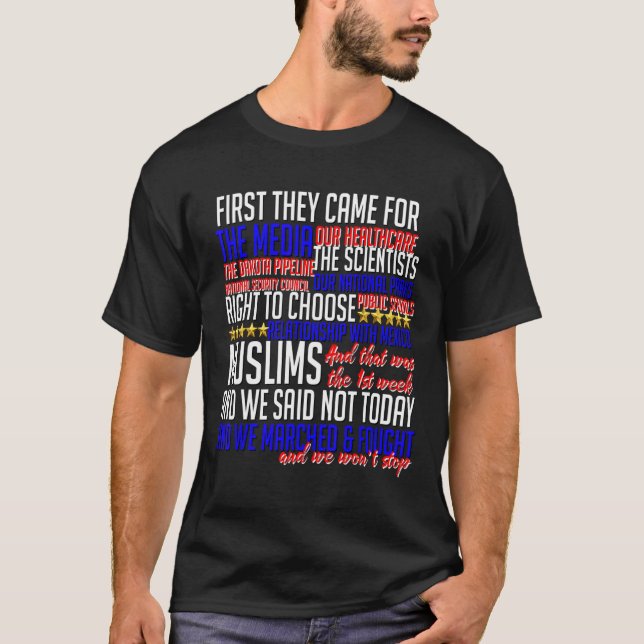 T-shirt D'Abord Ils Sont Venus Pour Shirt Science Droits C (Devant)