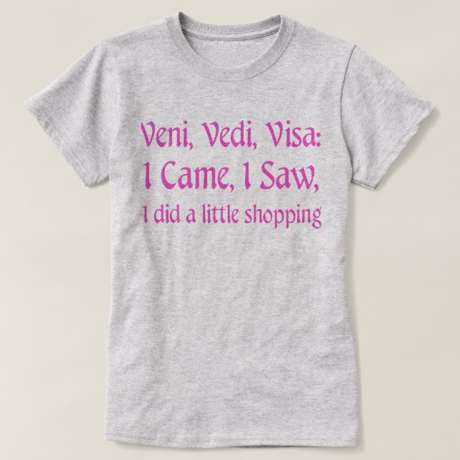 T-shirt d'achats (Design devant)