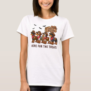 T-shirt Dachschunds Doxie Halloween Country Western