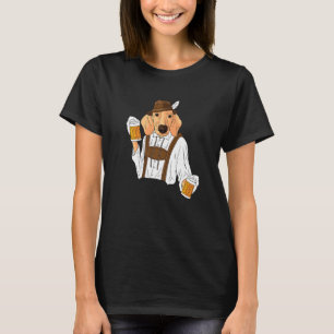 T-shirt Dachshund Avec Lederhosen Dog Bière Prost Oktoberf
