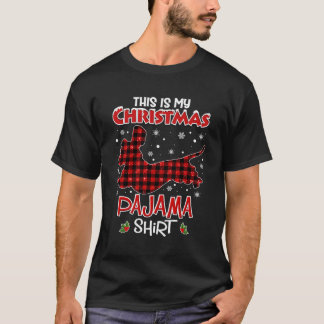 T-shirt Dachshund Cadeaux Amoureux de les chiens de Noël V