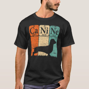 T-shirt Dachshund Chien éléments de tableau périodique Chi